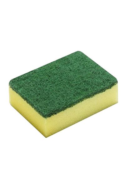 Vileda 9-Piece Tip Top Sponge Set Yellow and Green