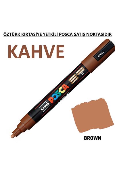 Uni Posca Brown Marker Pc-3M (0.9-1.3mm) Poska Pc3M Pc - 3m