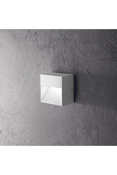 Ideal Lux Down AP1 outdoor wall light – white, modern design, IP44