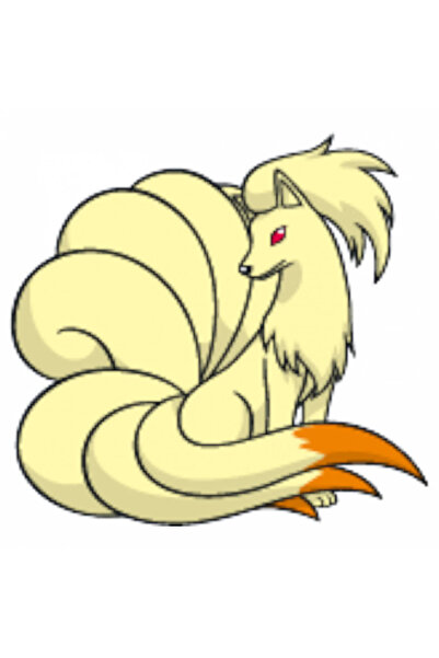 INOVATIX Set de 8 piese, autocolant Pokemon Ninetales, INOVATIX®. 6 cm