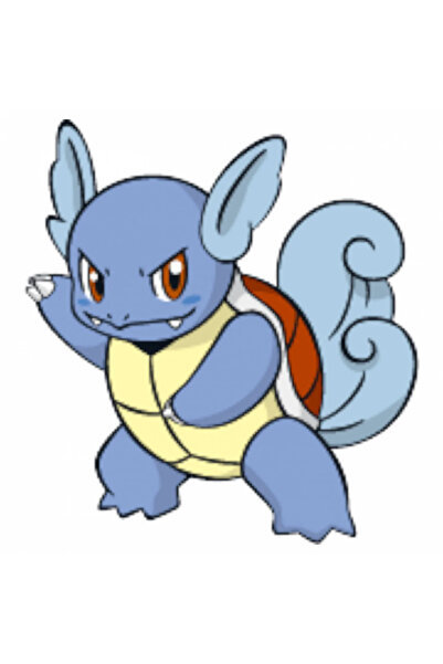INOVATIX Set de 8 piese, autocolant Pokemon Wartortle furios, INOVATIX®. 6 cm