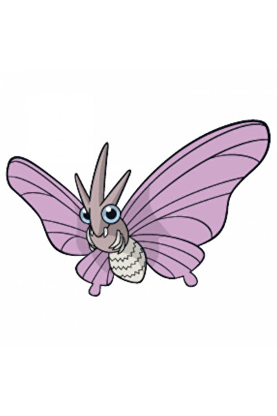 INOVATIX Set de 8 piese, autocolant Pokemon Venomoth, INOVATIX®. 6 cm