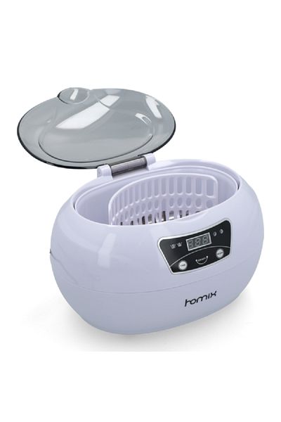 HOMİX Household Generates Ultrasonic Cleaner for Jewellery, Sunglasses and More White and Clear 600ml