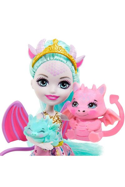 mattel Set de joaca Royal Enchantimals - Deanna Dragon si Familia Dragonilor