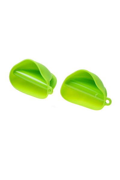 BOEM Set of 2 kitchen gloves, Silicone, Green