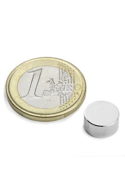 BOEM Very strong magnet, gray, disc, simple, 10mm X 3 mm, Dalimag