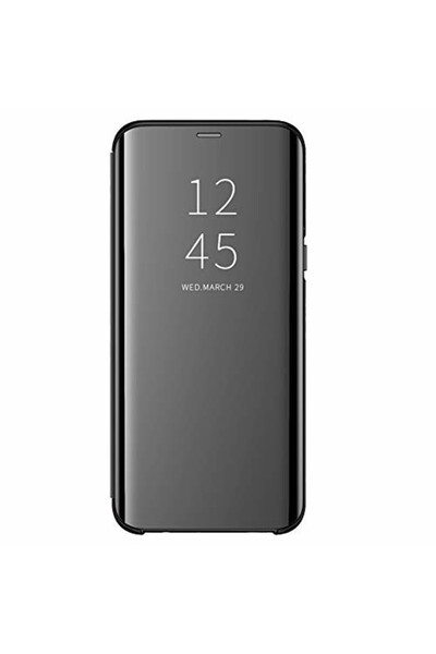 OEM Θήκη με καθρέφτη Clear View Flip Cover συμβατή με Samsung Galaxy S10 Plus Μαύρο