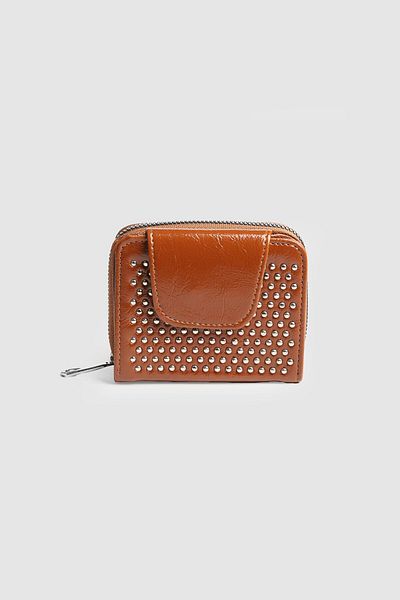 La La'Graccio Paris La'Graccio Paris Women's Shine Stone Useful Wallet Brown