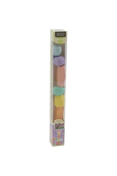 Roco Rubber Eraser Stacker in Pet Box Assorted Color