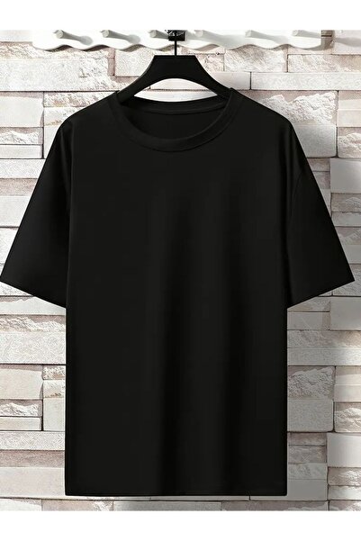 FİTGO Μαύρο T-Shirt Crew Neck