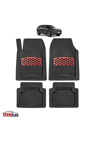 TEAMCAR ® Car Mats Type Tavia Mg Hs Mk2 Suv (2024–2025) -red