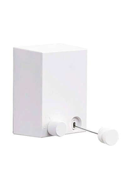 BOEM Uscător de rufe retractabil, oțel inoxidabil, alb