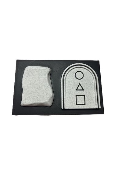 3DONE MODELS Squid Game - Glass Stepping Stones Flying Stone, 3D printed, marble imitation