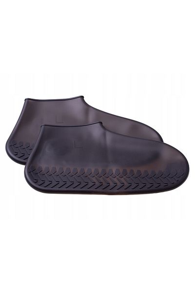 OEM Set of 2 waterproof shoe covers, Silicone, 40-44, Black
