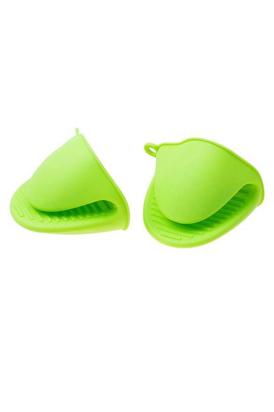 BOEM Set of 2 kitchen gloves, Silicone, Green