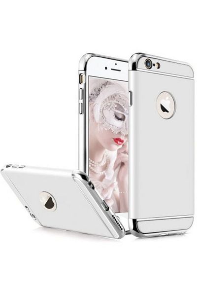 BOEM Apple iPhone 6/6S case, MyStyle Elegance Luxury 3in1 Silver