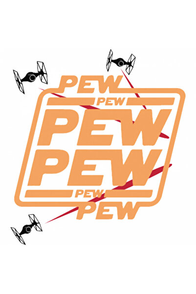 INOVATIX Set de 8 piese, autocolant Pew Pew Star Wars, INOVATIX®. 6 cm