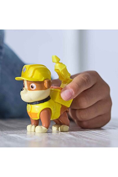 PAW PATROL Rubble & Crew Tool Waggers Aksiyon Figürü - Rubble