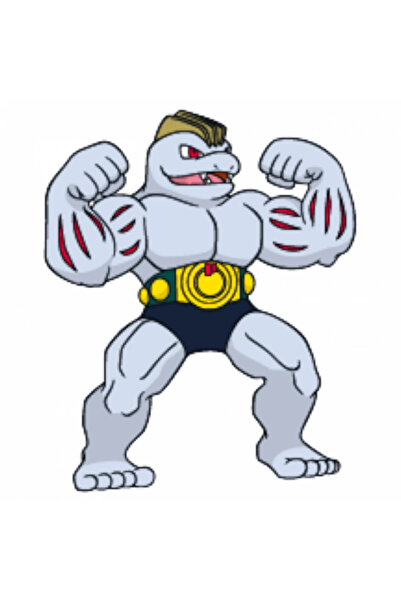 INOVATIX Set de 8 piese, autocolant Pokemon Machoke, INOVATIX®. 6 cm