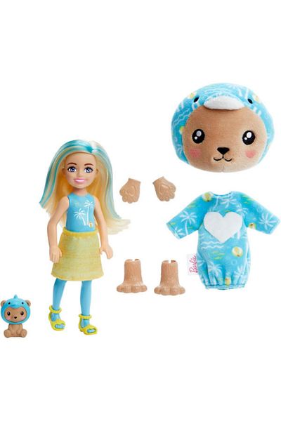 mattel Barbie Cutie Reveal Doll, Chelsea in Teddy Bear Outfit