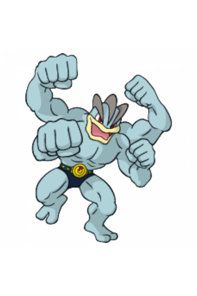 INOVATIX Σετ 8 τεμαχίων, Αυτοκόλλητο Pokemon Machamp, INOVATIX®. 6 εκ.