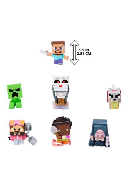 MINECRAFT Movie Overworld Battle Set of 7 Action Figures Jfm37