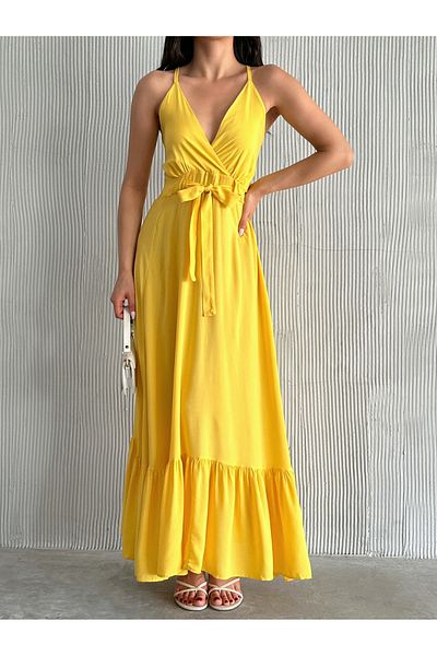 Moda Lounge Double Breasted Collar Woven Dress Solid Color