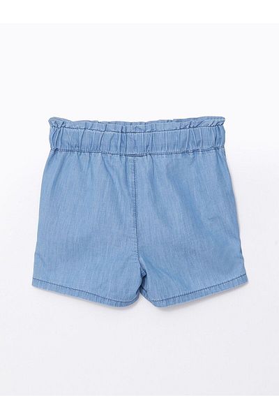 LC Waikiki Girl's Jeans Shorts with Elastic Waist