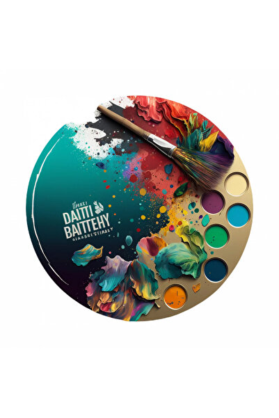 INOVATIX Set de 8 piese, autocolant paletă pentru pictat cu pensula, INOVATIX...