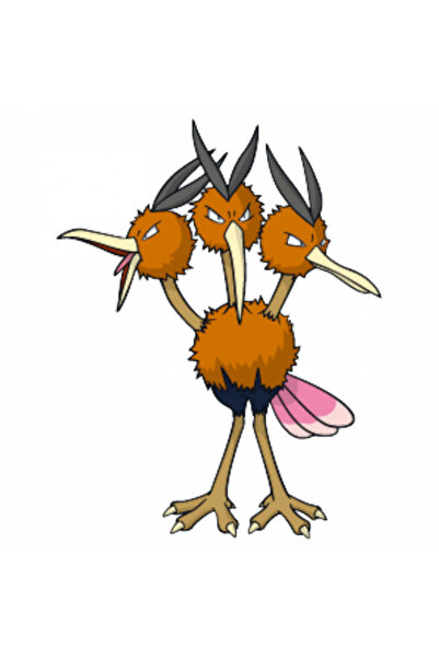 INOVATIX Set de 8 piese, autocolant Pokemon Dodrio, INOVATIX®. 6 cm