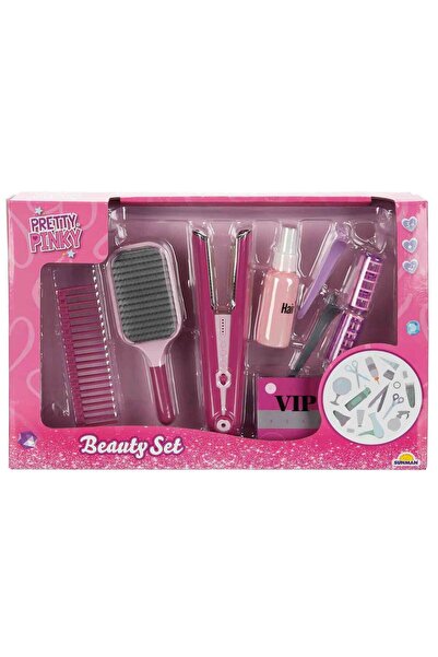 Genel Markalar Pretty Pinky Sesli ve Işıklı Saç Tasarımı Güzellik Seti - Saç ...