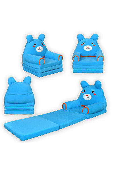 Berrinstore Portatif Polar Dolum 3 Katlı Çocuk Koltuğu Çocuk Yatağı Yıkanabil...