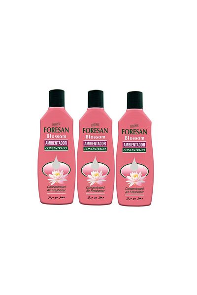 Foresan Forzan 3 Pack Blossom Concentrated Air Freshener, Floral Scent, 125ml, for Bathrooms and All Around the Home
