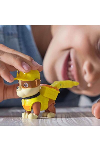 PAW PATROL Rubble & Crew Tool Waggers Aksiyon Figürü - Rubble