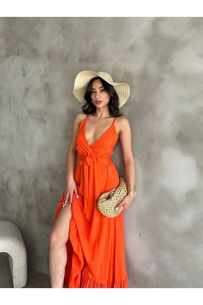 Moda Lounge Rochie țesută cu guler dublu, culoare uni