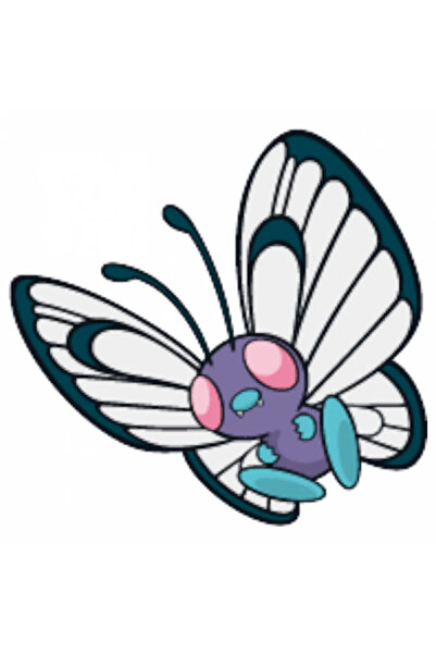 INOVATIX Set de 8 autocolante Pokemon Butterfree cu antene, INOVATIX®. 6 cm