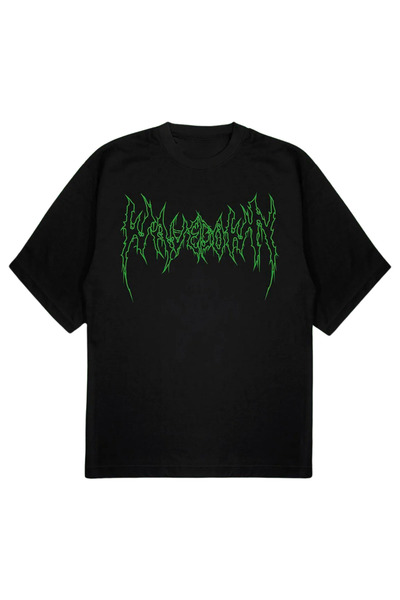 SVART WEAR Tricou WAVEDOWN V2 tricou supradimensionat negru