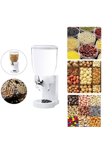 coshop Dozator de cereale, nuci, orez, ușor de utilizat, negru, 2 l