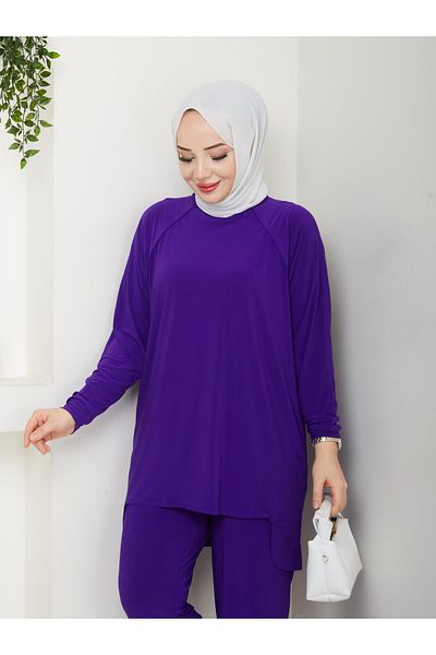 MODAMÜNASİP Our Very Stylish Alya Baggy Detailed Trousers Suit with the Most Beautiful Colors