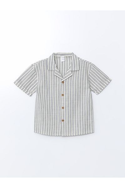 LC Waikiki New Season Striped Boys' Shirt and Shorts 2-Piece Set - S5Hg96Z1