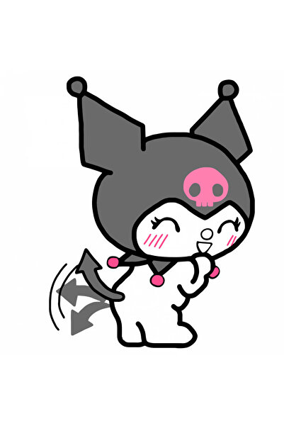 INOVATIX Set de 8 piese, autocolant My Melody Kuromi, INOVATIX®. 6 cm