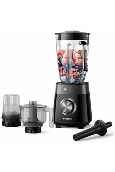 Philips Blender 5000 Series - 1200W, 2L Capacity, 3 Speed+ Pulse, Black - Hr3033/00