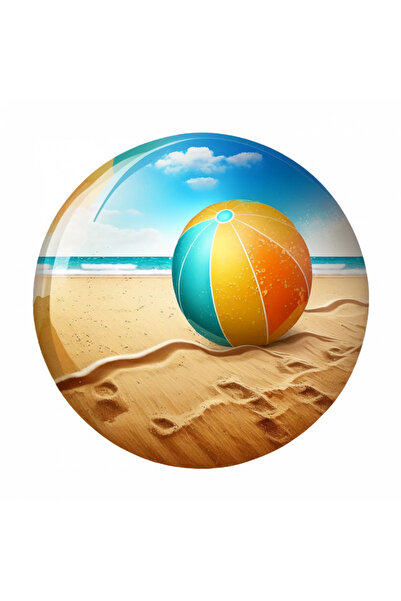 INOVATIX Set de 8 piese, autocolant minge de plajă pe nisip, INOVATIX®. 6 cm