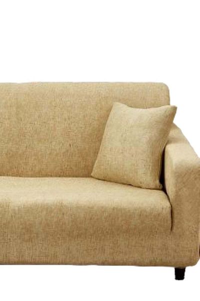huitich Single Seat Elastic Sofa Cover Beige 90x140 cm