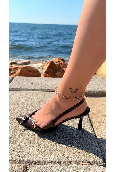Moonjy Steel Gold "Midnight Tide" Anklet