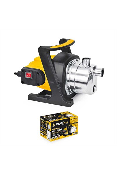 SGS PLUS SGS5374 İnox 50 Metre Paslanmaz Bahçe Kuyu Su Pompası 1200 Watt