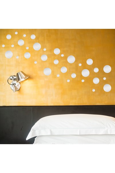 BugyBagy Various Sizes Round Polka Dot Wall Sticker Set between 1.5-18cm - 268 Pieces