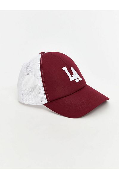 LC Waikiki Lcw Accessories Burgundy Los Angeles Embroidered Men's Cap Hat