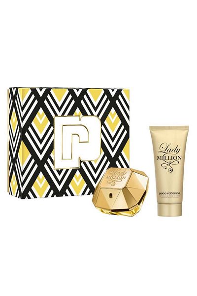 Paco Rabanne Lady Million Gift Set, Eau De Parfum, 80 ml Eau De Parfum 100 ml Body Lotion