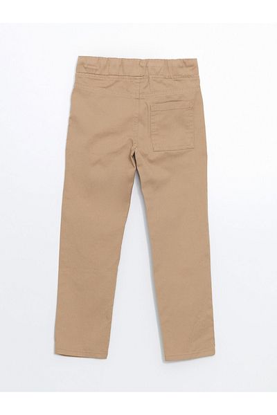 LC Waikiki Gabardine Fabric Boy's Pants with Tight Fit Waist and Tie Detail